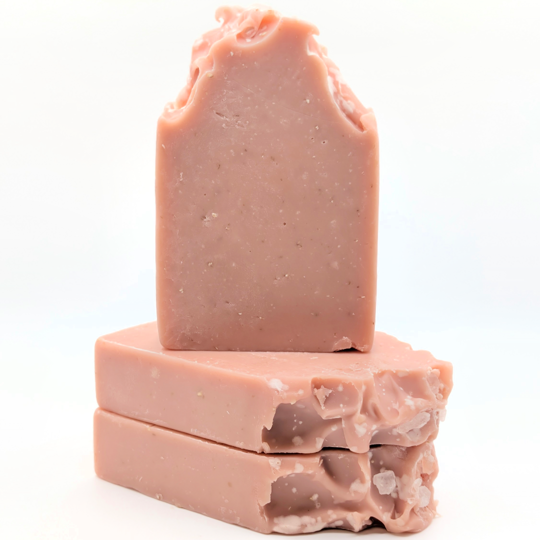 Egyptian Geranium + Rose and Goat Milk + Oats | Artisan Soap 5 oz