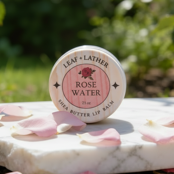 Rose Water - Shea Butter Lip Balm