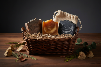 Father's Day Soap Basket - No Labels