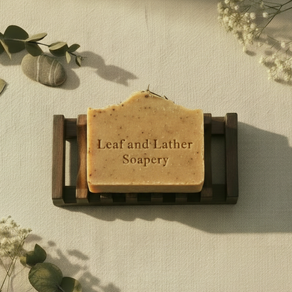 Self-Draining Bamboo Soap Dish | Eco-Friendly Soap Saver Tray