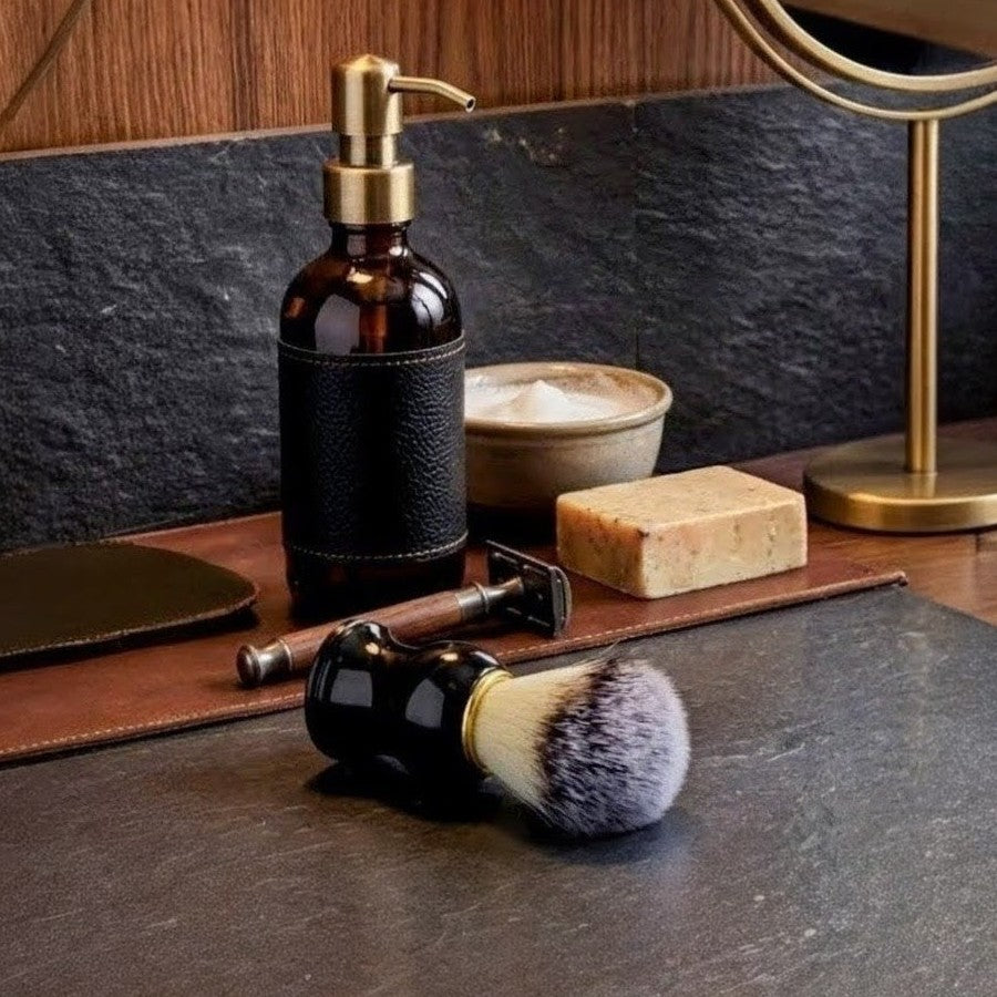 Leaf & Lather Onyx Elite Men’s Shaving Brush
