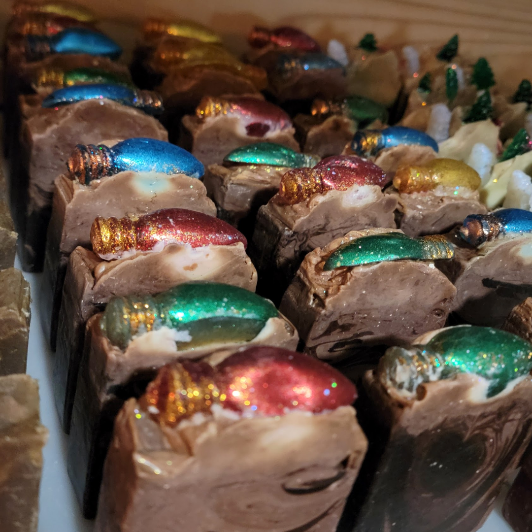 Holiday Christmas Cookies Artisan Soap Bar | Festive Cookie Scented Handmade Soap | Leaf and Lather - 5 oz