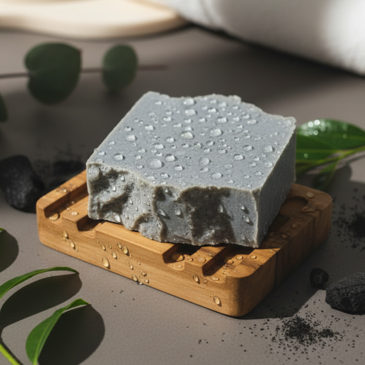 Tea Tree + Eucalyptus and Charcoal - Detoxifying Artisan Soap Bar 5 oz