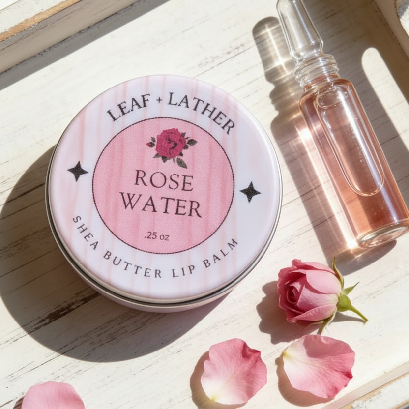 Rose Water - Shea Butter Lip Balm