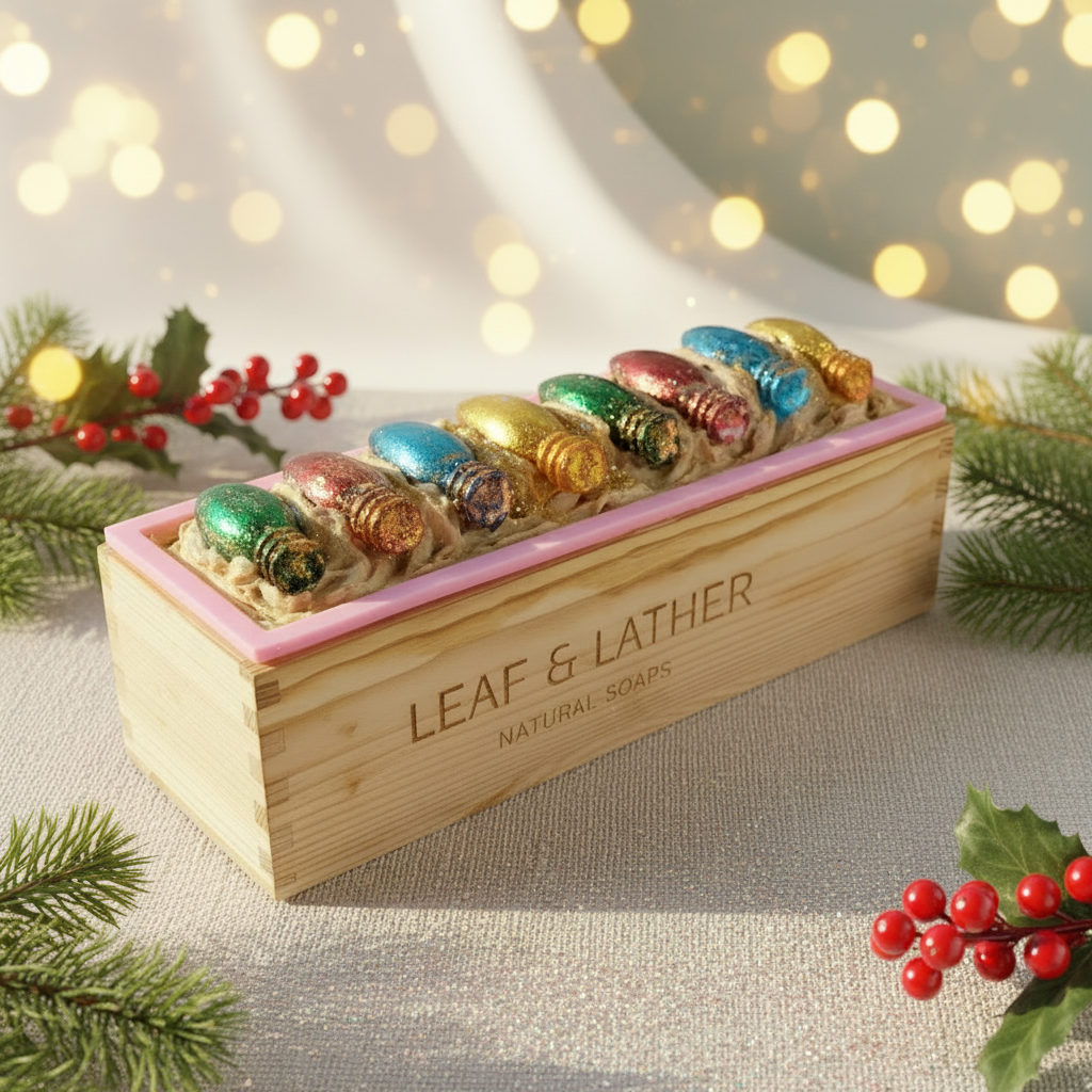 Holiday Christmas Cookies Artisan Soap Bar | Festive Cookie Scented Handmade Soap | Leaf and Lather - 5 oz