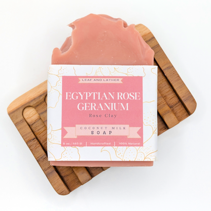 Egyptian Geranium + Rose with Coconut Milk Artisan Soap Bar | 5 oz