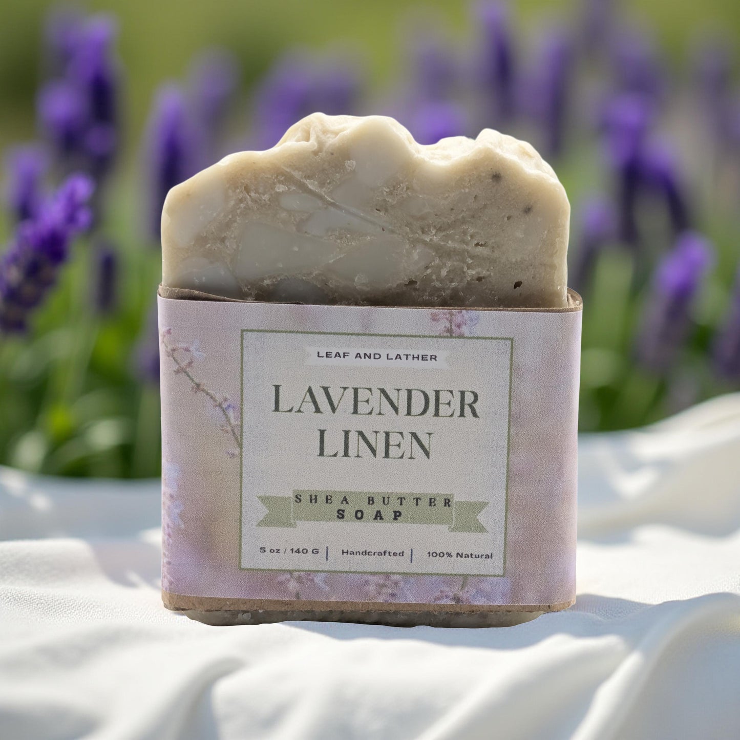 Lavender Linen Clarifying | Silk, Shea & Cucumber Mint | Artisan Soap Bar 5 oz