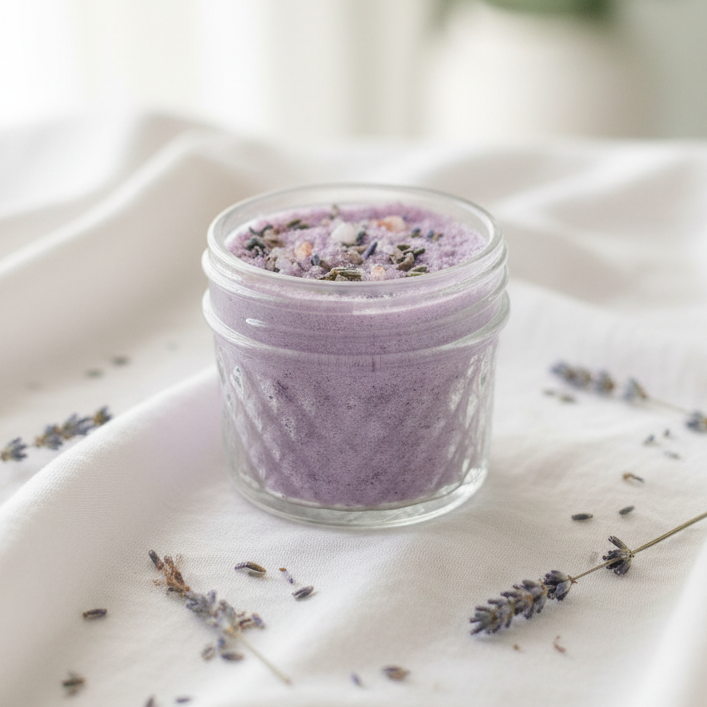 French Lavender + Chamomile - Milk and Mineral Bath Soak 4 oz