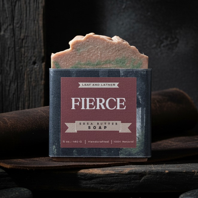 Fierce Parfum Essence | Cologne Inspired | Silk & Kaolin Clay | Shea Butter Artisan Soap Bar - 5 oz