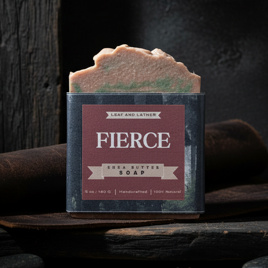 Fierce Parfum Essence | Cologne Inspired | Silk & Kaolin Clay | Shea Butter Artisan Soap Bar - 5 oz