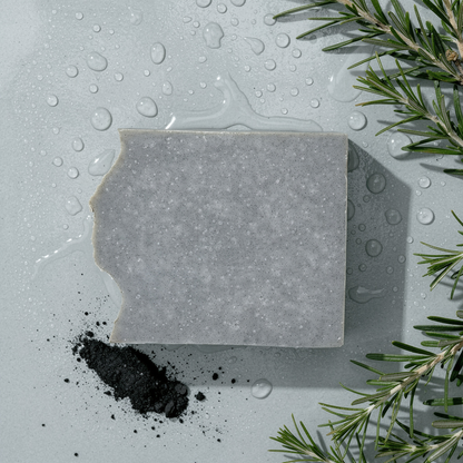 Tea Tree + Eucalyptus and Charcoal - Detoxifying Artisan Soap Bar 5 oz