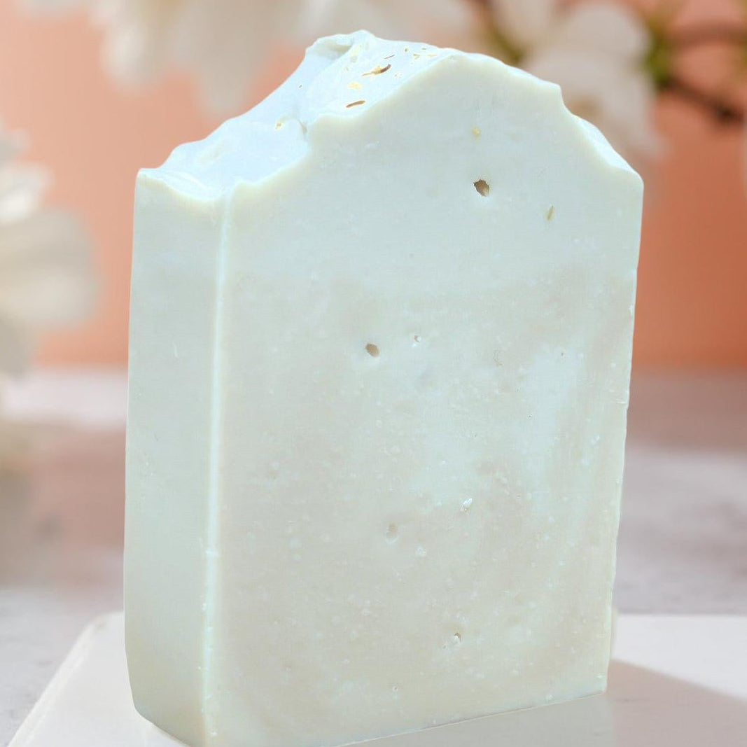 Jasmine + Peach and Coconut Milk - Artisan Silk Soap Bar | Calendula & Kaolin Clay | 5 oz