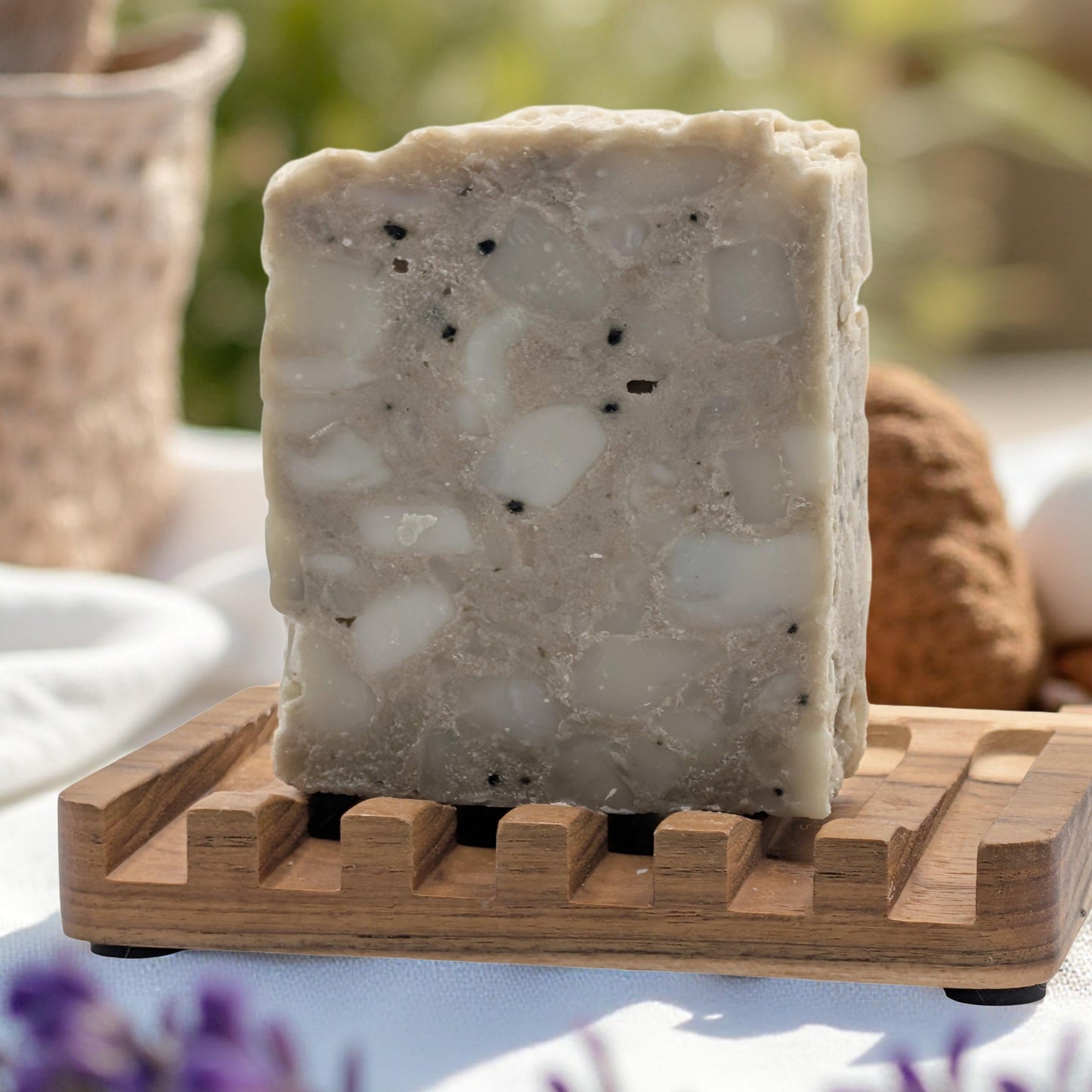 Lavender Linen Clarifying | Silk, Shea & Cucumber Mint | Artisan Soap Bar 5 oz