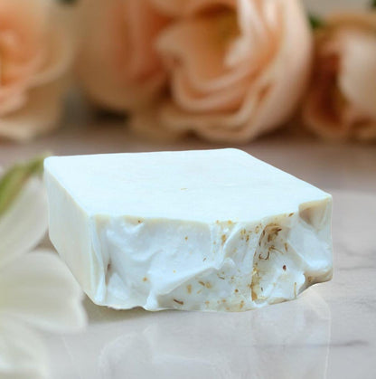 Jasmine + Peach and Coconut Milk - Artisan Silk Soap Bar | Calendula & Kaolin Clay | 5 oz