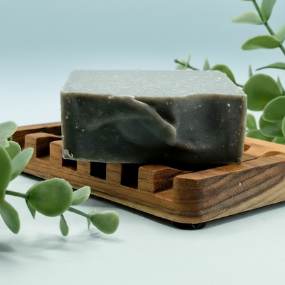 Tea Tree + Eucalyptus and Charcoal - Detoxifying Artisan Soap Bar 5 oz