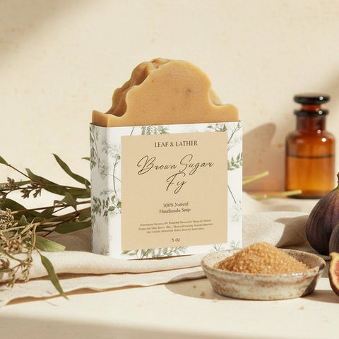 Brown Sugar Fig | Warm Sweet Cold Process Artisan Soap Bar - 5 oz