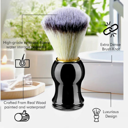 Leaf & Lather Onyx Elite Men’s Shaving Brush