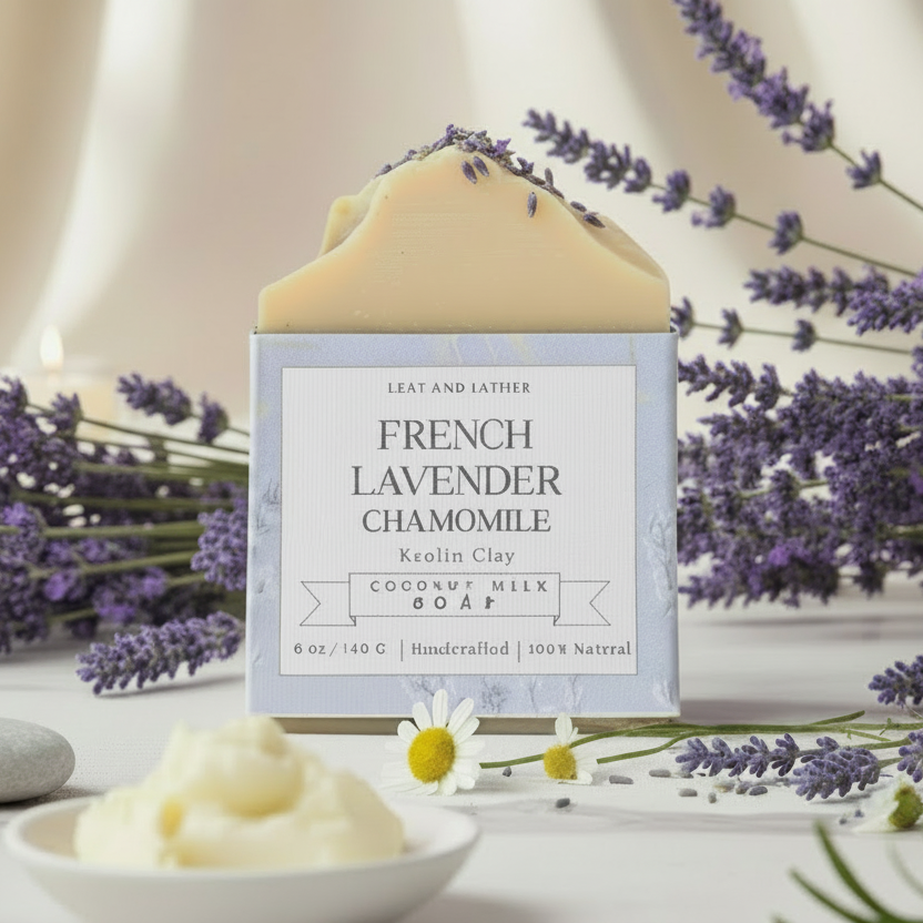 French Lavender + Chamomile Coconut Milk - Artisan Soap Bar | 5 oz