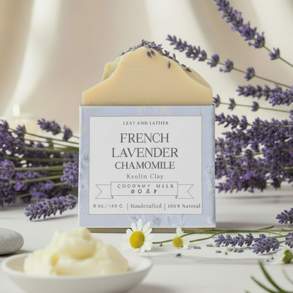 French Lavender + Chamomile Coconut Milk - Artisan Soap Bar | 5 oz