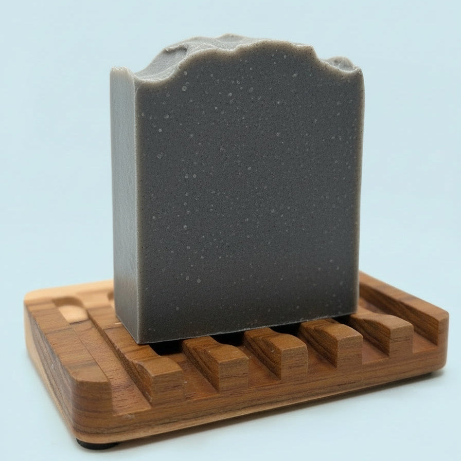 Tea Tree + Eucalyptus and Charcoal - Detoxifying Artisan Soap Bar 5 oz