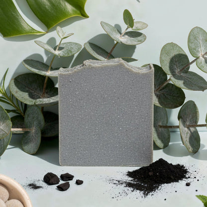 Tea Tree + Eucalyptus and Charcoal - Detoxifying Artisan Soap Bar 5 oz